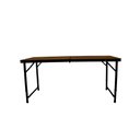 Ver imagem 7 de Mesa Dobrável de Aluminio Madeira Mdf 120 X 60 CM Camping Praia Jardim Portatil