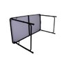 Mesa Dobrável de Aluminio Madeira Mdf 120 X 60 CM Camping Praia Jardim Portatil - 8