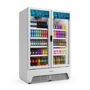 Ver imagem 1 de Refrigerador Expositor Vertical Bebidas Duas Portas Vidro 1164l Vbm3al Optima Branca 220v -