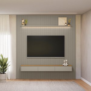 Painel para Tv 85 Polegadas com Led Ripado Modular