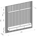 Ver imagem 6 de Painel Ripado para TV até 85 Polegadas com LED MDF 260CMX250CM Modular