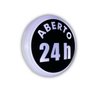 Placa Led Luminosa Aberto 24 Horas 50 Cm Bgplasticos Bgpc Branco Frio - 1