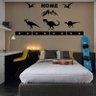 Painel de Parede para Decoração Quarto de Bebê modelo Dinossauro Pintado de Preto - 2