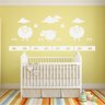 Painel de Parede para Decoração Quarto de Bebê modelo Ovelha Pintado de Branco - 1