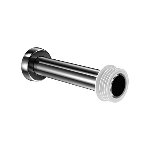 Tubo de Ligação para Bacia Sanitária Docol Chroma 626348 25cm Grafite Polido