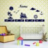 Painel de Parede para Decoração Quarto de Bebê modelo Marinheiro Pintado de Azul Turquesa - 1