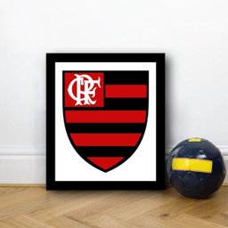 Quadro Flamengo 50cm - em MDF pintado - 1