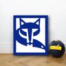 Quadro Raposa Cruzeiro 50cm - em MDF pintado. - 1
