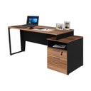Ver imagem 2 de Escrivaninha Mesa de Escritório 172cm 2 Gavetas Flex Multimóveis CR25310