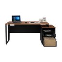 Ver imagem 5 de Escrivaninha Mesa de Escritório 172cm 2 Gavetas Flex Multimóveis CR25310