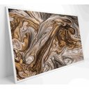 Ver imagem 1 de Quadro Abstrato Textura Líquida Dourada Medidas 120x80 Cm Tipo de Impressão Tecido Canvas