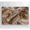 Ver imagem 3 de Quadro Abstrato Textura Líquida Dourada Medidas 120x80 Cm Tipo de Impressão Tecido Canvas