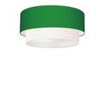 Ver imagem 2 de Plafon Duplo Cilíndrico Vivare Md-3062 Cúpula Tecido 45x40cm - Bivolt Verde-folha-branco 127/220v