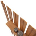 Ver imagem 5 de Painel e Bancada Pratic Ripado 183x240cm Dj Móveis Freijo com Off White