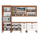 Ver imagem 3 de Cozinha Modulada Completa Ester New 100% Mdf Tuboarte 10 Portas e 6 Gavetas