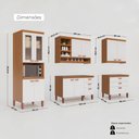 Ver imagem 5 de Cozinha Modulada Completa Móveis Home 100% MDF 10 Portas e 6 Gavetas