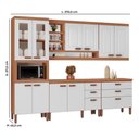 Ver imagem 2 de Cozinha Modulada Completa Ester New 100% Mdf Tuboarte 10 Portas e 6 Gavetas