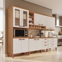 Ver imagem 1 de Cozinha Modulada Completa Móveis Home 100% MDF 10 Portas e 6 Gavetas