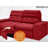 Sofá Brunello 1,70M Retrátil e Reclinável Velosuede Vermelho - Netsofás - 5