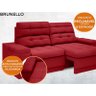 Sofá Brunello 1,70M Retrátil e Reclinável Velosuede Vermelho - Netsofás - 3