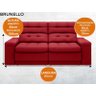 Sofá Brunello 1,70M Retrátil e Reclinável Velosuede Vermelho - Netsofás - 2
