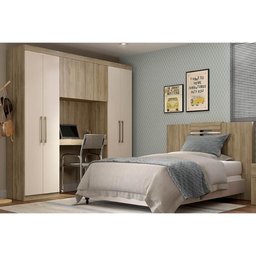 Guarda Roupa Casal 6 Portas Porto 836 Noce/off White - Carraro - 2 Guarda Roupa Casal 6 Portas Porto 836 Noce/off White - Carraro - 2