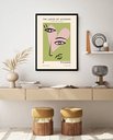 Ver imagem 2 de Quadro Decorativo Picasso Face Love Verde - 70x50cm:moldura Preta