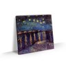 Quadro Van Gogh Noite Estrelada Sobre o Ródano Tela 50x50 - 1