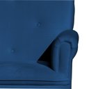 Ver imagem 3 de Poltrona Amamentação Laura Suede Azul Marinho - Lm Decor