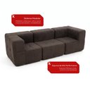 Ver imagem 6 de Sofá Modular 3 Lugares com 2 Cantos Kappesberg Boucle Marrom