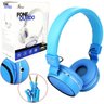 Headphone com Microfone P2 Dobravel Azul Kp-421 Knup - 1