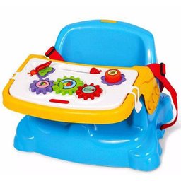 Cadeirinha Bebê Alimentação Didática 2 Em 1 Poliplac Azul - 1 Cadeirinha Bebê Alimentação Didática 2 Em 1 Poliplac Azul - 1