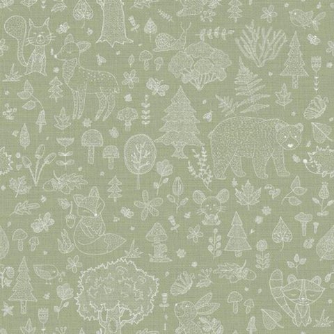 Papel de Parede Happy Infantil Verde 14805