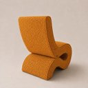Ver imagem 5 de Poltrona Decorativa Marina Bouclê Moscow Orgânica Moderna Terracota Bouclê Moscow