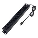 Ver imagem 1 de Filtro de Linha 12 tomadas Preto Ref.0091 - Force Line