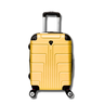 Kit Mala de Viagem Rígida de Fibra Rodinhas 360º 5 peças:MOSTARDA - 4