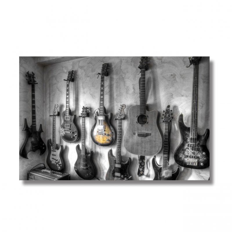 Quadro Guitarra Violão Música decorativo com Tela em Tecido - 2