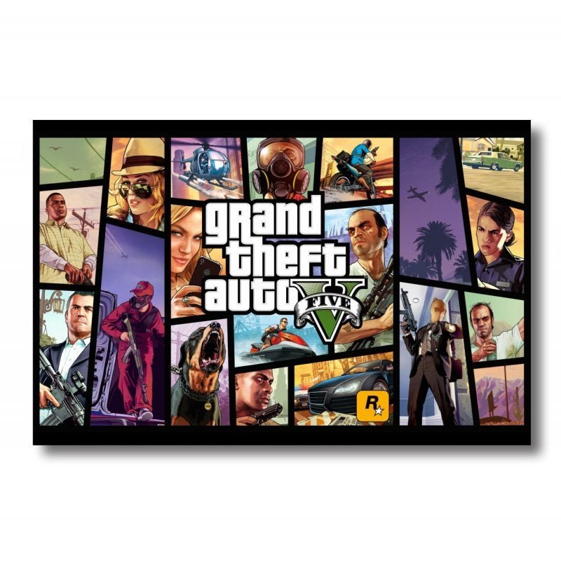 Quadro GTA Grand Theft Auto jogo 29,7x42 cm P5278