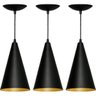 Kit 3 Pendentes Cone - 1