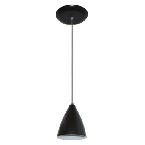 Lustre Luminária Pendente 17cm x 13cm -Preto