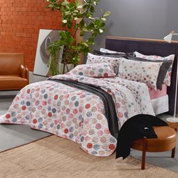 Jogo de Lençol Cama King Santista Prata 100% Algodão Moon - 3