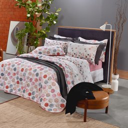 Jogo de Lençol Cama King Santista Prata 100% Algodão Moon - 1