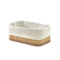 Cesto Organizador Dobravel Bambu Claro 20x12x8cm Mimo Style - 5