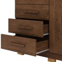 Ver imagem 7 de Cômoda Sapateira para Quarto 2 Portas 5 Gavetas Biana V01 Imbuia - Lyam Decor