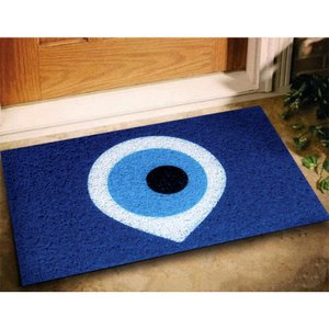 Tapete Divertido Olho Grego Azul 60x40