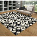 Ver imagem 1 de Tapete Herat 90/19 Cinza 1,50x2,00M Black Tiles São Carlos