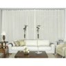 Cortina Voil Pérola Sala Quarto 4,00x2,50 Ilhós Cromado - 1