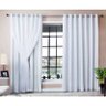 Cortina de Voil Branco com Forro Blackout 6.00 x 2,50 - Tcd - 1