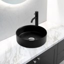Ver imagem 2 de Cuba Banheiro Ceramica de Sobrepor com Valvula Inox,37x37 Mx211 Cor:preto
