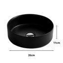 Ver imagem 5 de Cuba Banheiro Ceramica de Sobrepor com Valvula Inox,37x37 Mx211 Cor:preto